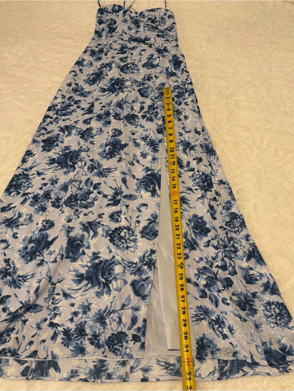 Abercrombie & Fitch Blue and White Floral Maxi Dress